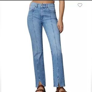DL1961 Patti High Rise Straight Vintage Jeans in Sea View Size 25